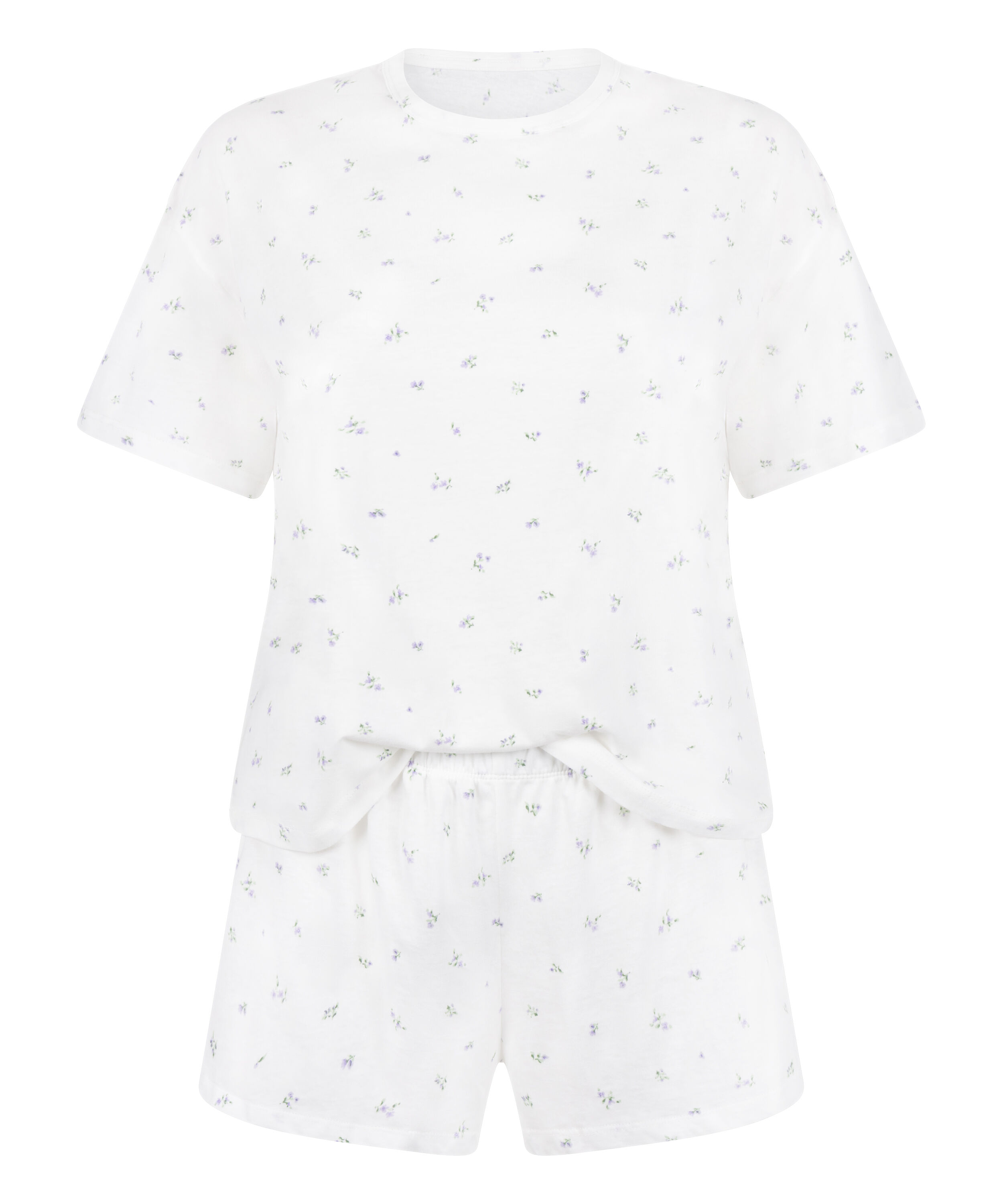 Pyjama Set Cotton, White
