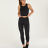 HKMX Sport crop tank top Naira, Black
