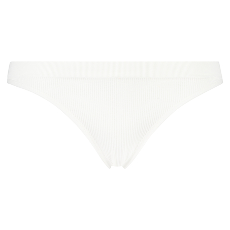 Seamless high leg brazilian, White