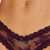 V-shaped Brazilian knickers mesh, Purple