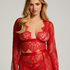 All-over Lace Top, Red