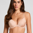 Angie Padded Underwired Push-Up Bra, Beige