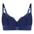 Lace & Shine Padded Underwired Bra, Blue