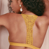 Marina Padded Triangle Bralette, Yellow