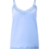 Velours Lace Cami Top, Blue