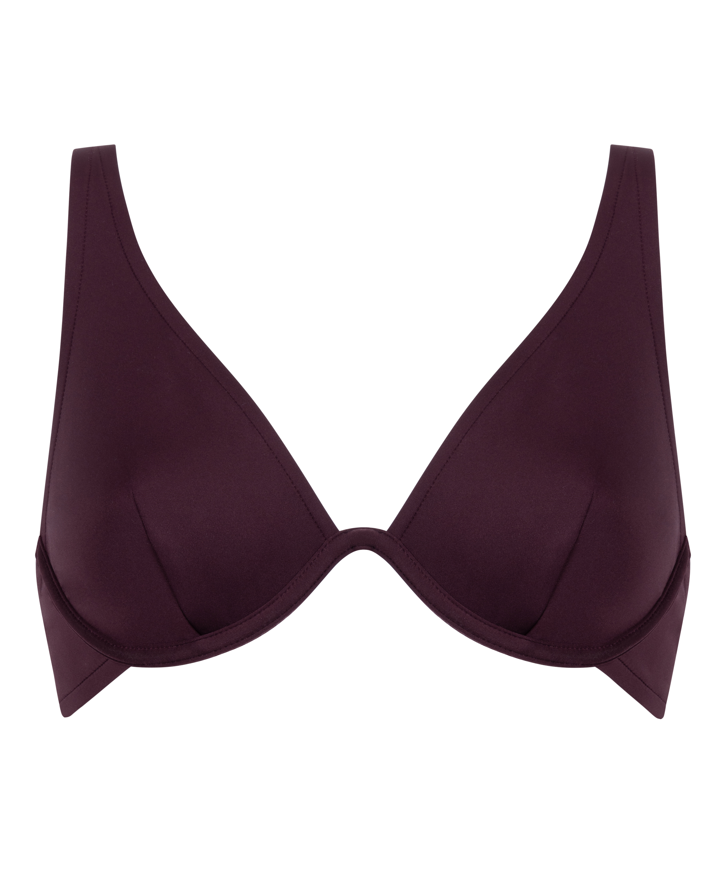 Neoprene Bikini Top, Purple, main