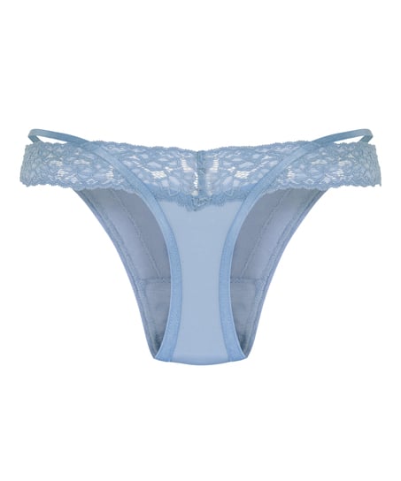Elliena Extra Low V Thong, Blue