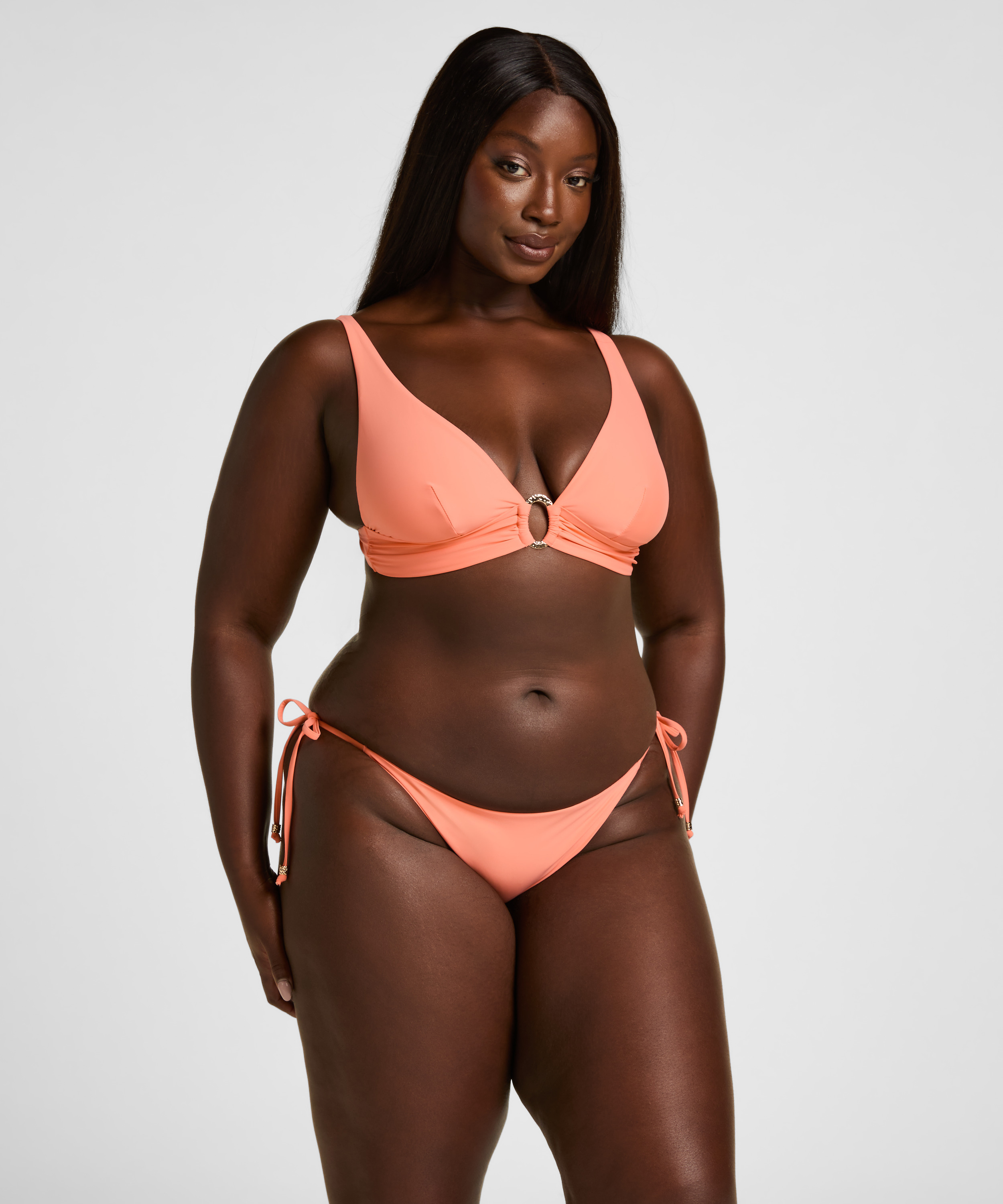 Triangle Bikini Top Luxe, Orange, main