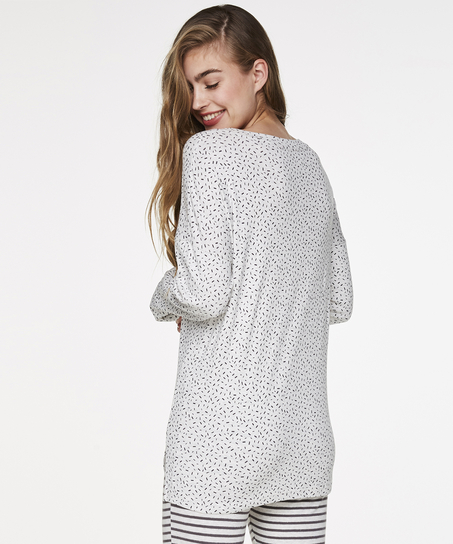 Racoon Jersey Top, Gray