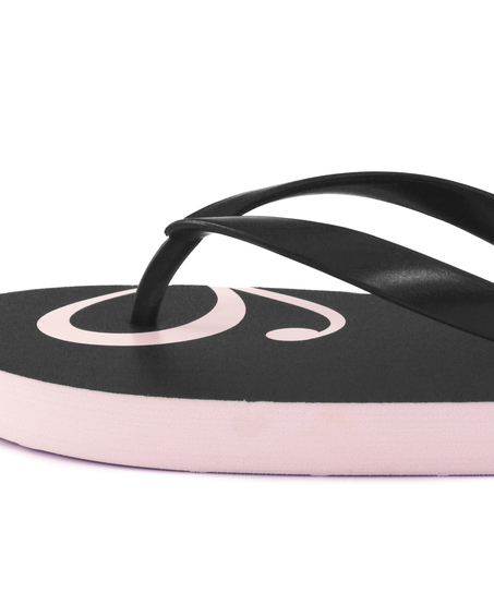 Bow Flip-Flops, Black