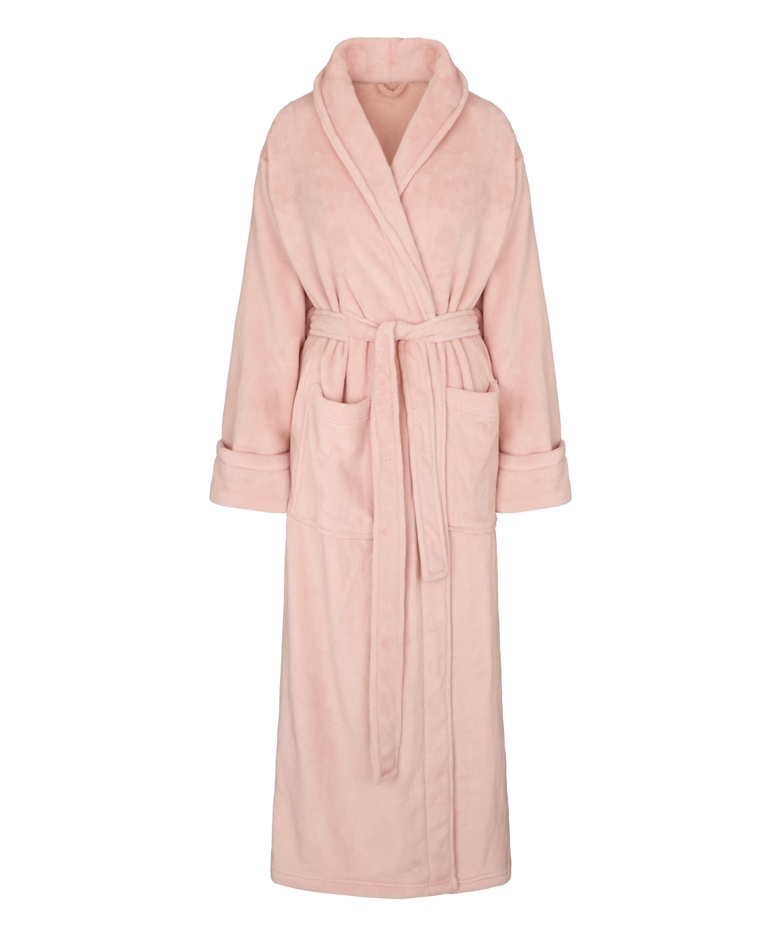 Soft Fleece Bathrobe, Pink, main