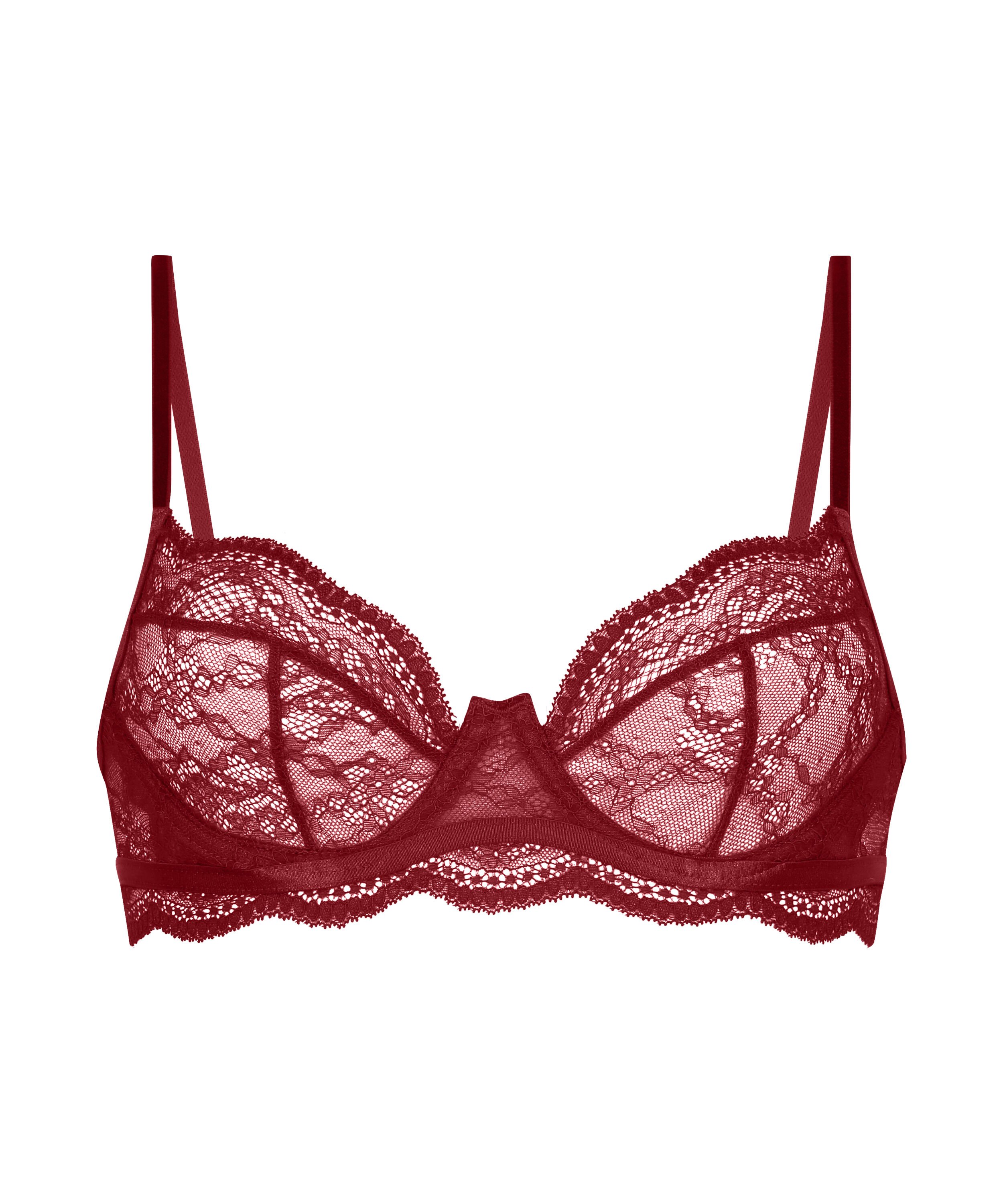 Isabelle Non-Padded Underwired Bra, Red