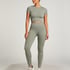 HKMX Seamless Sport Cropped Top, Green