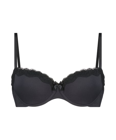 Lola Padded Underwired Bra, Black