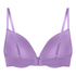 Plunge Padded Underwired Bra, Purple
