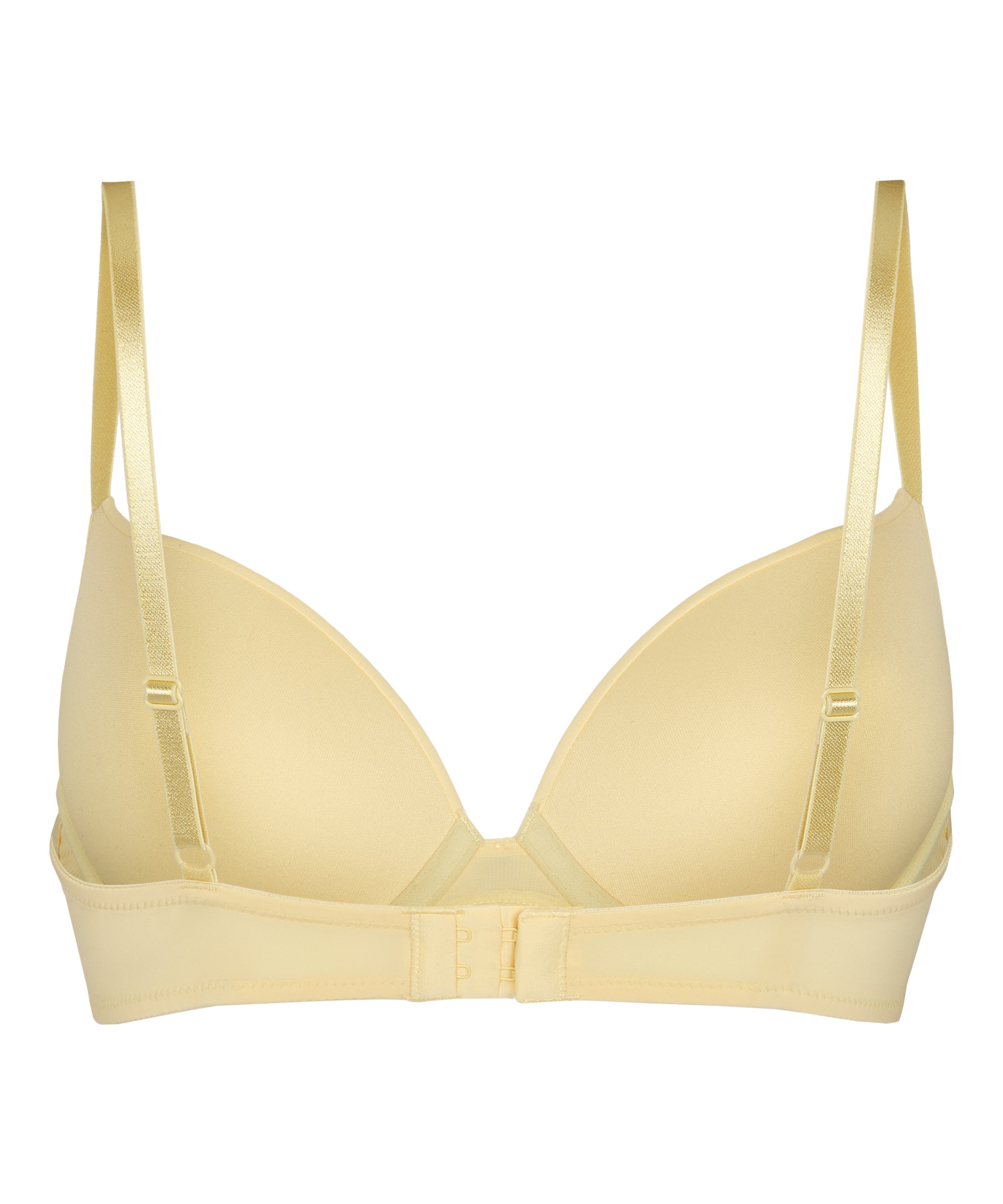 Plunge Padded Underwired Bra, Yellow, main