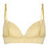 Plunge Padded Underwired Bra, Yellow