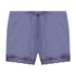 Velvet lace shorts, Purple
