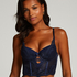 Kimberley Padded Longline Underwired Bra, Blue
