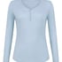 Longsleeved Pyjama Top Henley, Blue