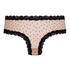 V-shaped Brazilian knickers mesh, Brown