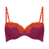 Lace & Shine Padded Underwired Bra, Pink