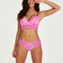 Shiloh Padded Longline Non-Underwired Bra, Pink