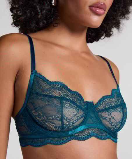 Isabelle Non-Padded Underwired Bra, Blue