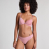 Plunge Padded Underwired Bra, Pink