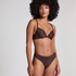 Plunge Padded Underwired Bra, Brown
