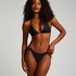 Doha triangle bikini top, Black