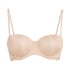 Angie Padded Strapless Underwired Bra, Beige