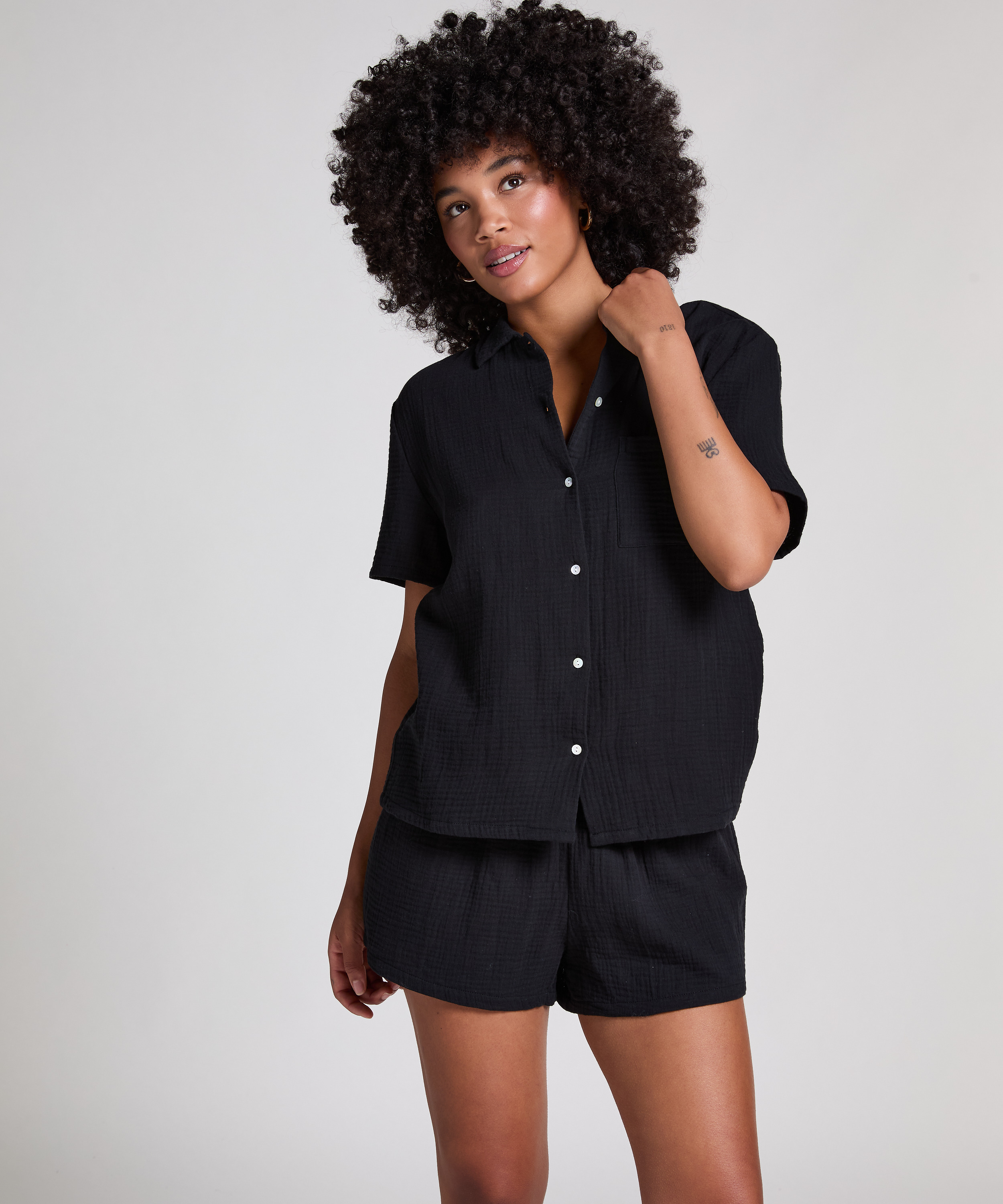 Muslin Jacket, Black, main