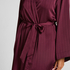 Satin Pinstripe Kimono, Purple