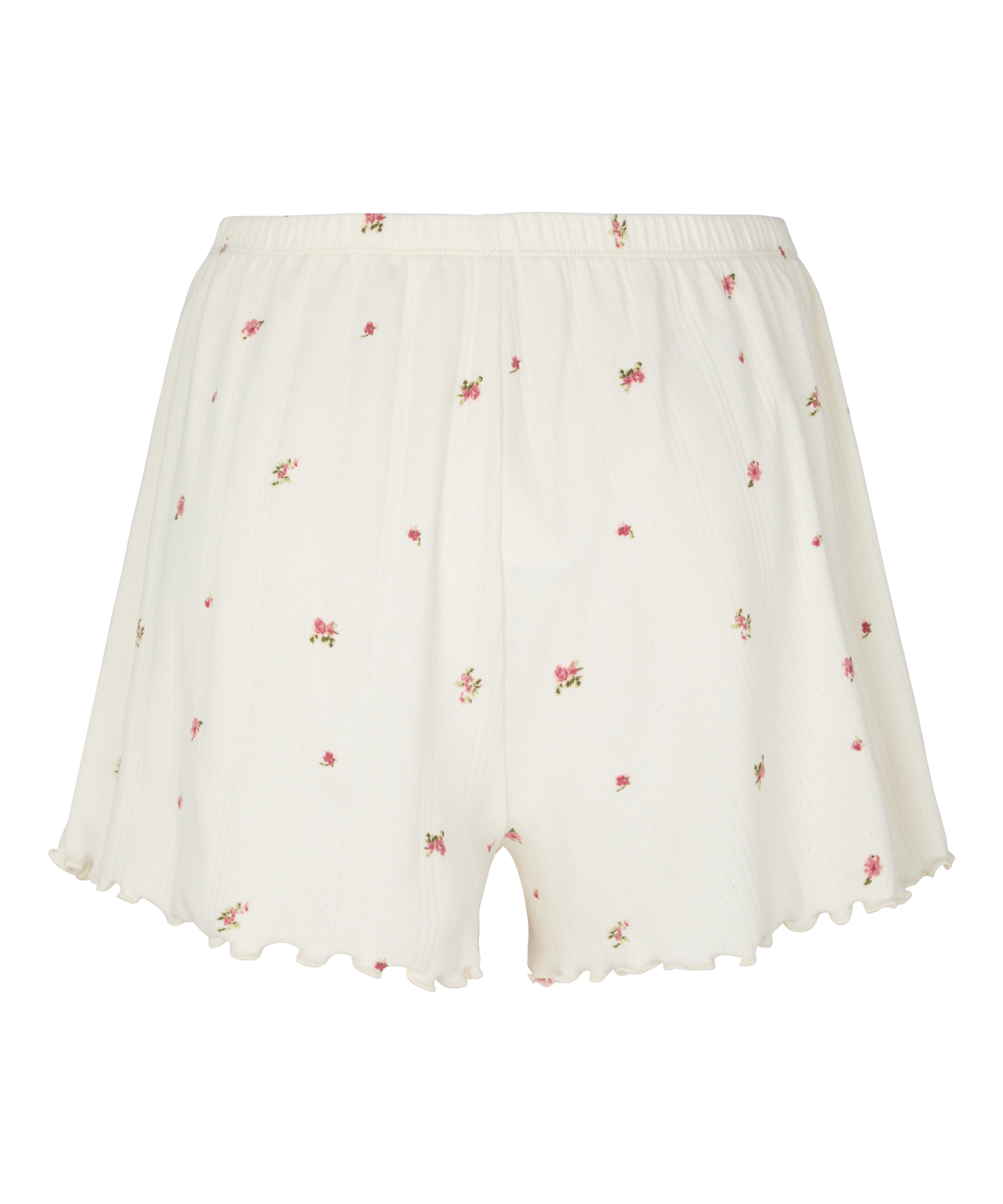 Pyjama Short Pointelle, White, main