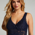 Nora Lace Long Slip Dress, Blue