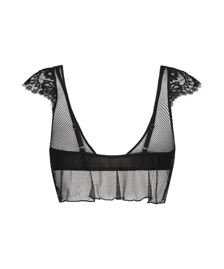 Trixie Non-Padded Underwired Longline Bra, Black