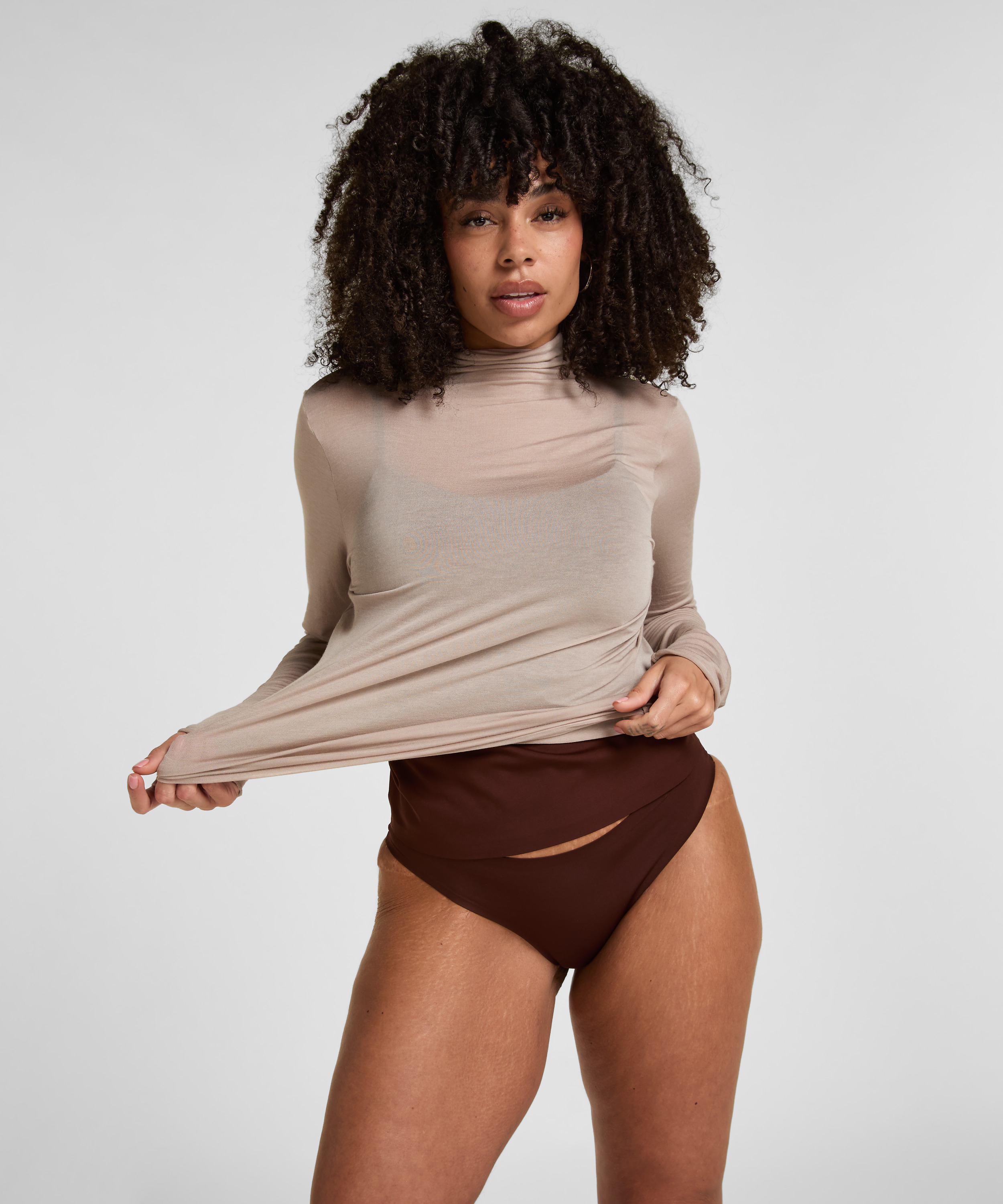 Super Comfort Top, Brown, main
