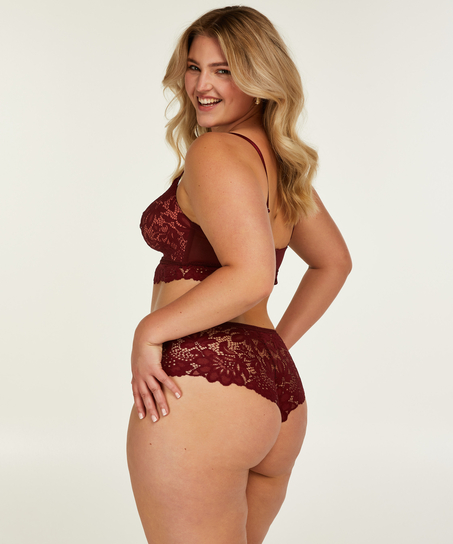 Shiloh Padded Longline Non-Underwired Bra, Red