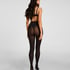Tight Rib Knit Cashmere Blend, Black