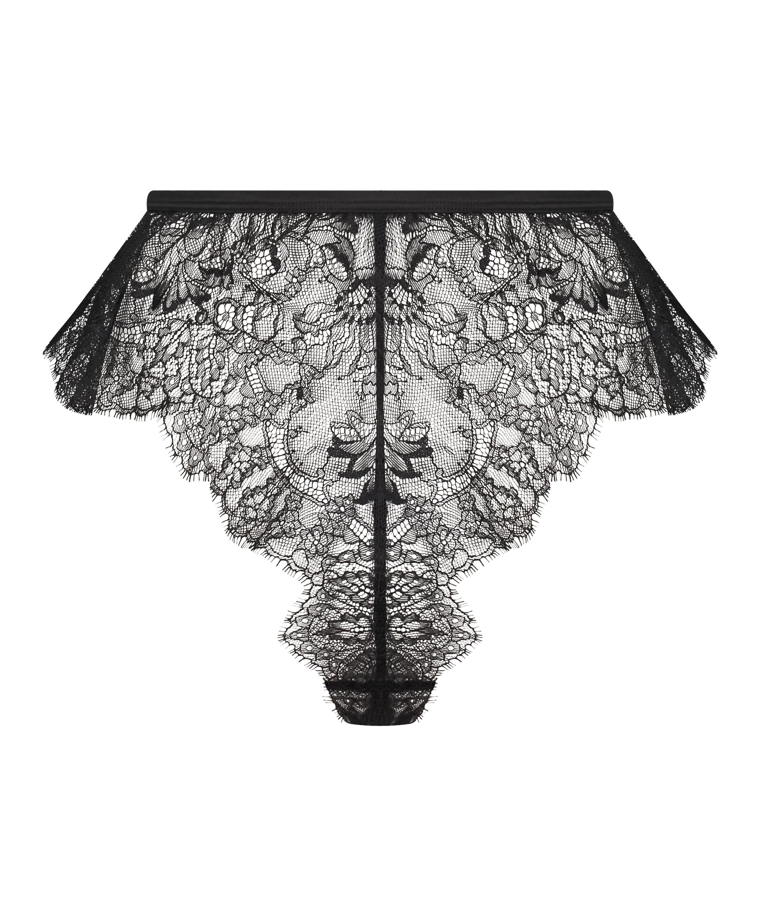 Lace Camille French Knicker, Black, main