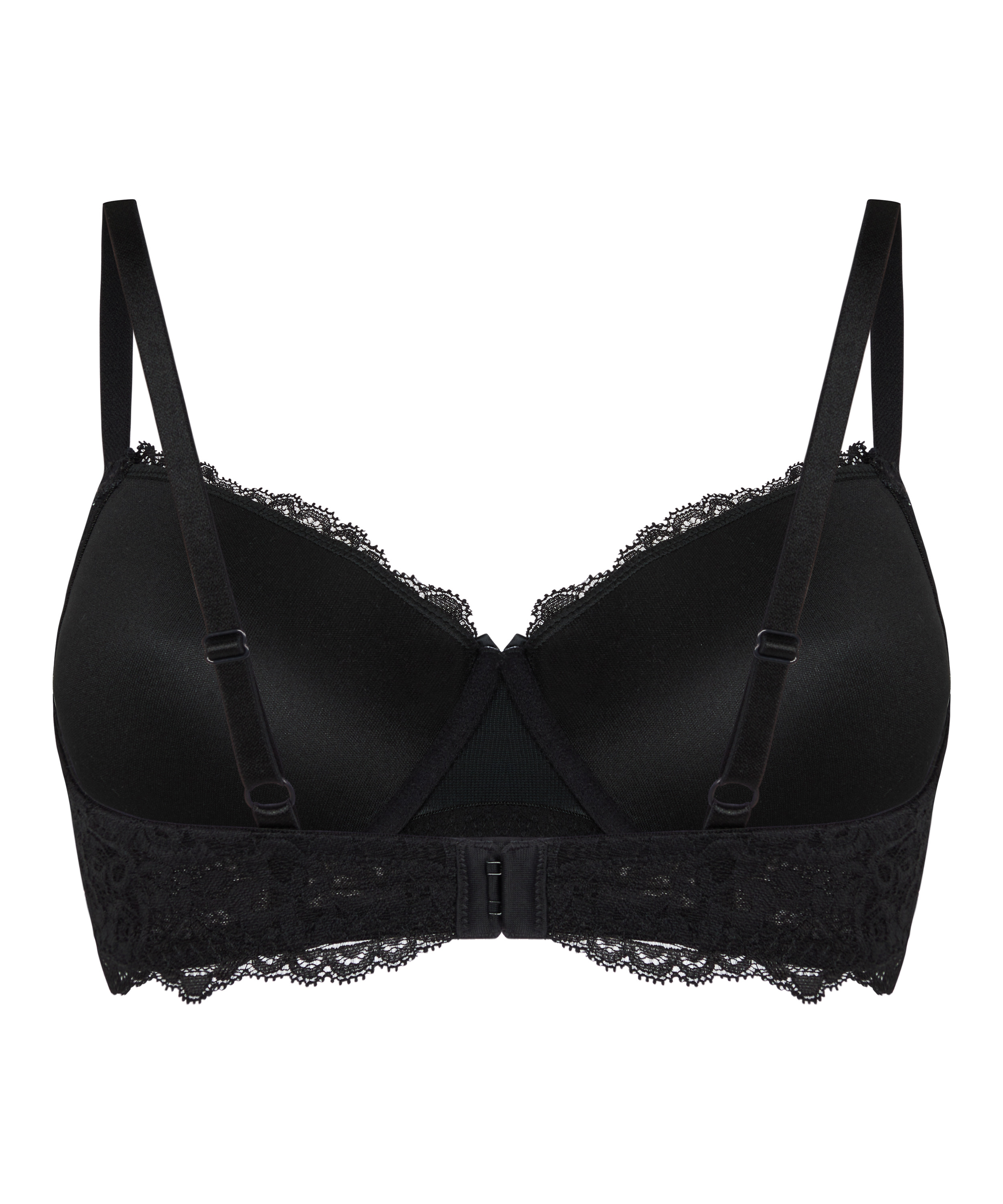 Marine Padded Underwired Bra, Black, main