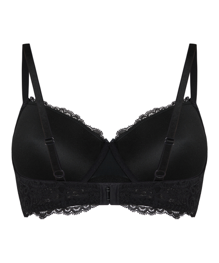 Marine Padded Underwired Bra, Black