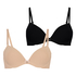 2-Pack Padded Underwired Bra, Orange