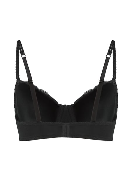 Secret Lace Padded Underwired Bra, Black