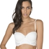 Padded longline underwired bra Rose, White
