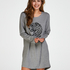 Round Neck Nightshirt, Gray
