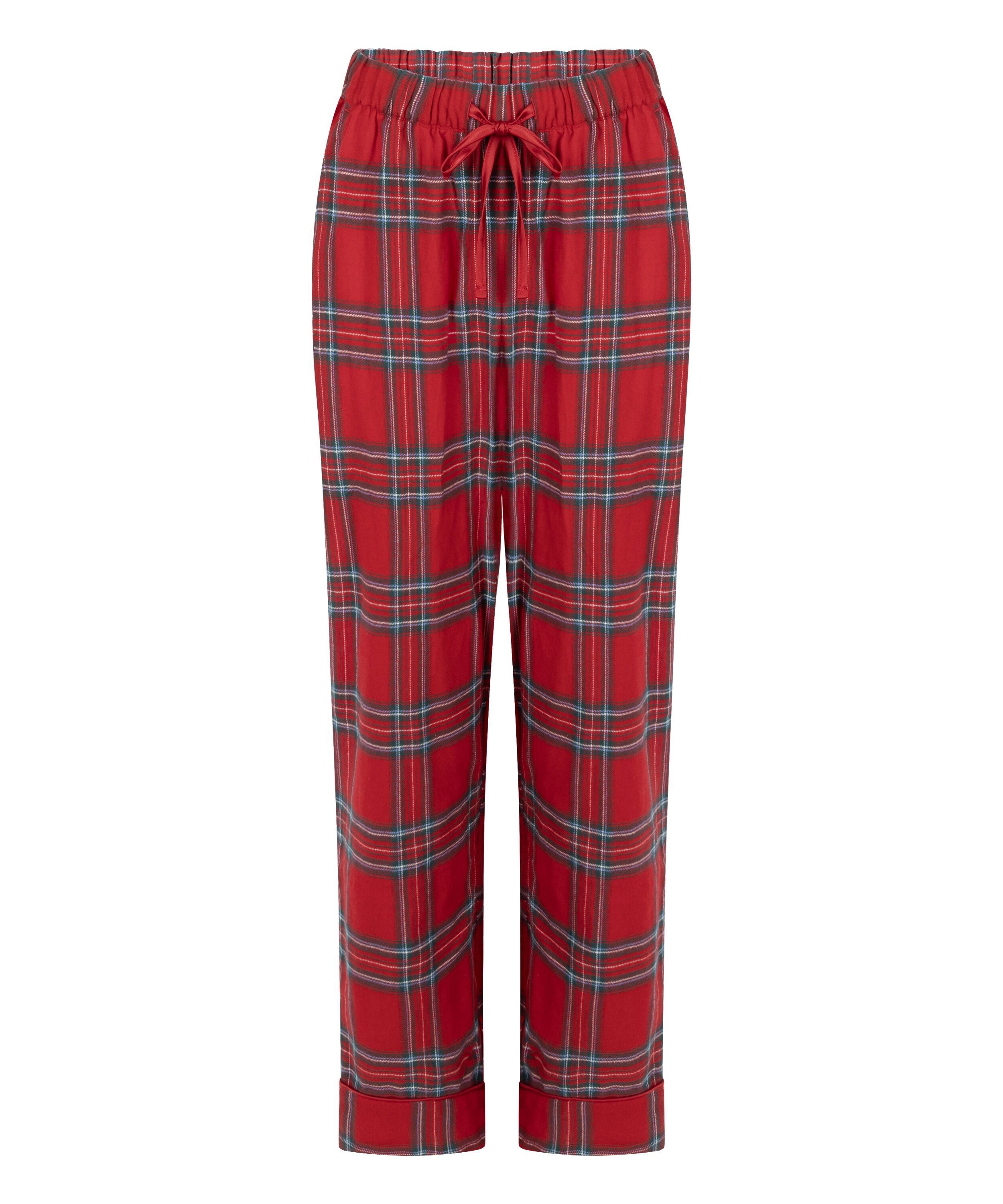 Flannel Pyjama Pants, Red