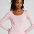 Pyjama top Pointelle, Pink