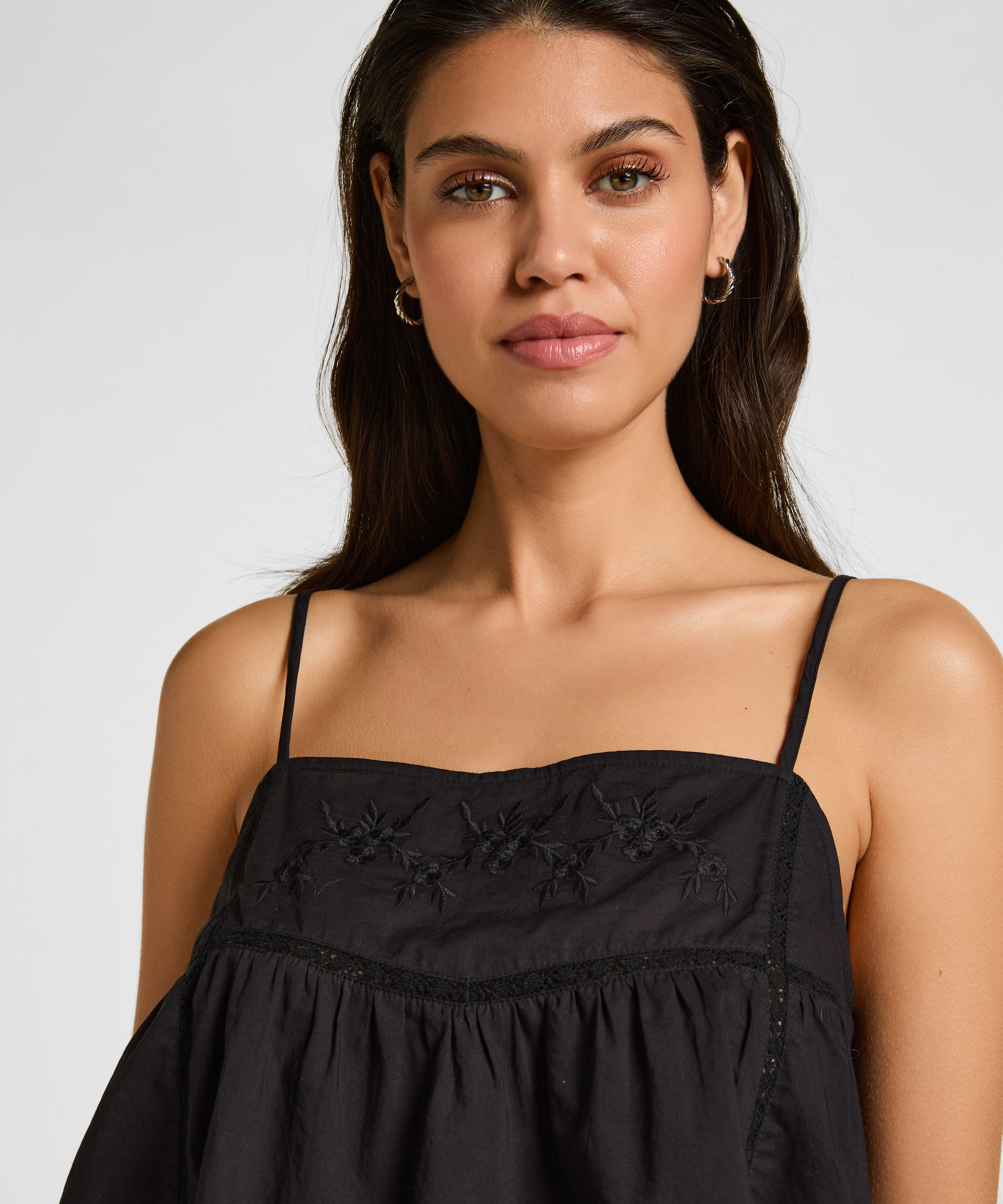 Pyjama Cami, Black, main